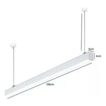 Lampara Moderna Led Lineal Colgante Pendant 24w Negro Blanco - Deus Group