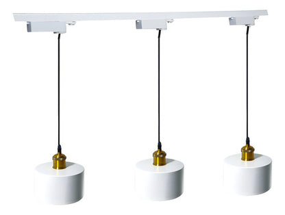 Pack 3 Foco Monofásico Lámpara Techo Riel Colgante Elegante