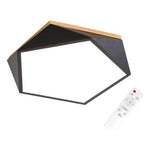Lámpara Led 72w 40cm Sobrepuesta Moderna Pentágono + Control - Deus Group