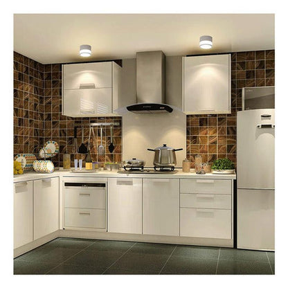 Panel Sobrepuesto Con Vidrio Decorativo Led 7w Luz Cálida - Deus Group