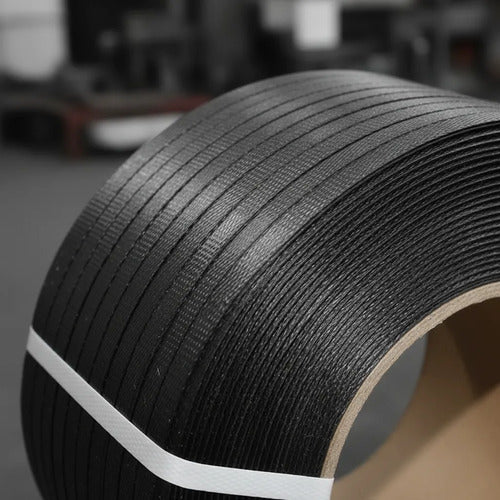 Zuncho Plástico Pp 1/2 X 0.6 Mm Reforzado Fleje Negro Negro