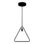 Lampara Colgante De Fierro Triangulo Vintage  E27 - Deus Group
