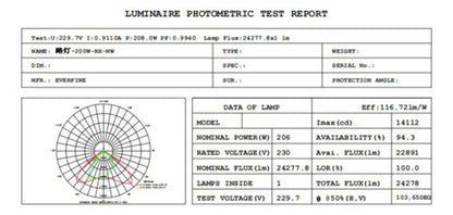 Luminaria Publica Alumbrado Slim 200w Luz Fría Certificada - Deus Group 