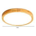 Panel Plafón Led Borde Madera Sobrepuesto  Moderno 40cm 76w - Deus Group