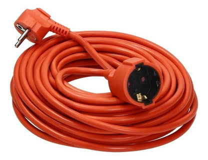 Extensión Eléctrica Para Exterior Obras Jardín Schuk 15 Mts Color Naranja - Deus Group 