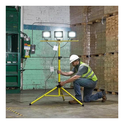 Pack 3 Foco Led 30w Soporte Atril Tripode 150cm + Cableado