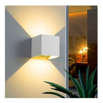Aplique Led Cuadrado Doble Dirigible Luz Cálida 6w Color Blanco - Deus Group