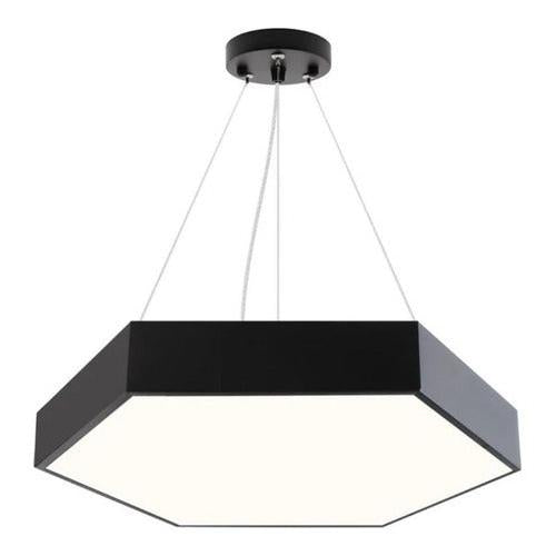 Lámpara Led Sobrepuesta Hexágono Colgante 60cm 48w Luz Fría - Deus Group