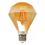 Ampolleta LED Vintage Diamante Retro G95 4W Ámbar 2700K - Deus Group