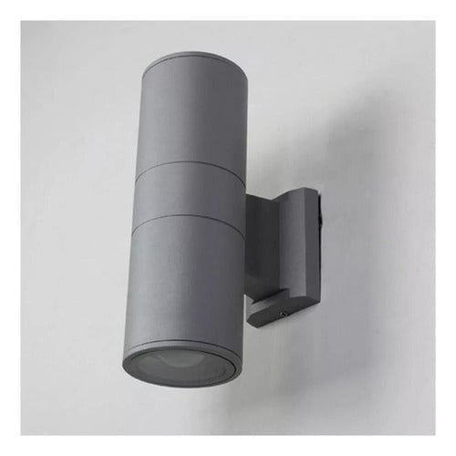 Aplique Led Exterior Kapelle  Ip54 Doble Gu10 Konnergie Deus