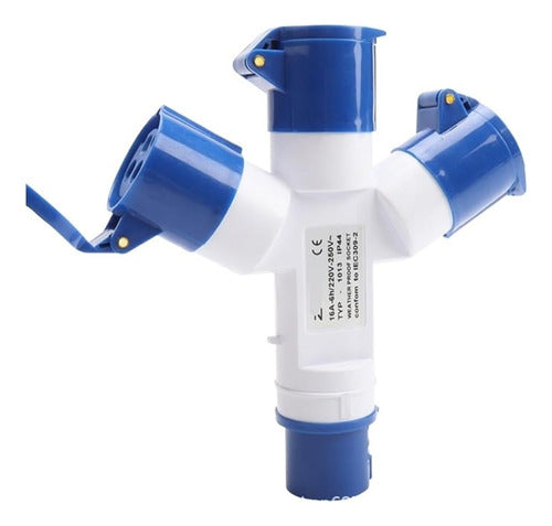 Enchufe Industrial Hembra Sobrepuesta Ip44 16a 220v 2p / T - Deus Group 