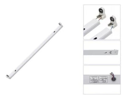 Base Canoa Simple Tubo Led 220v 120cm - Deus Group 