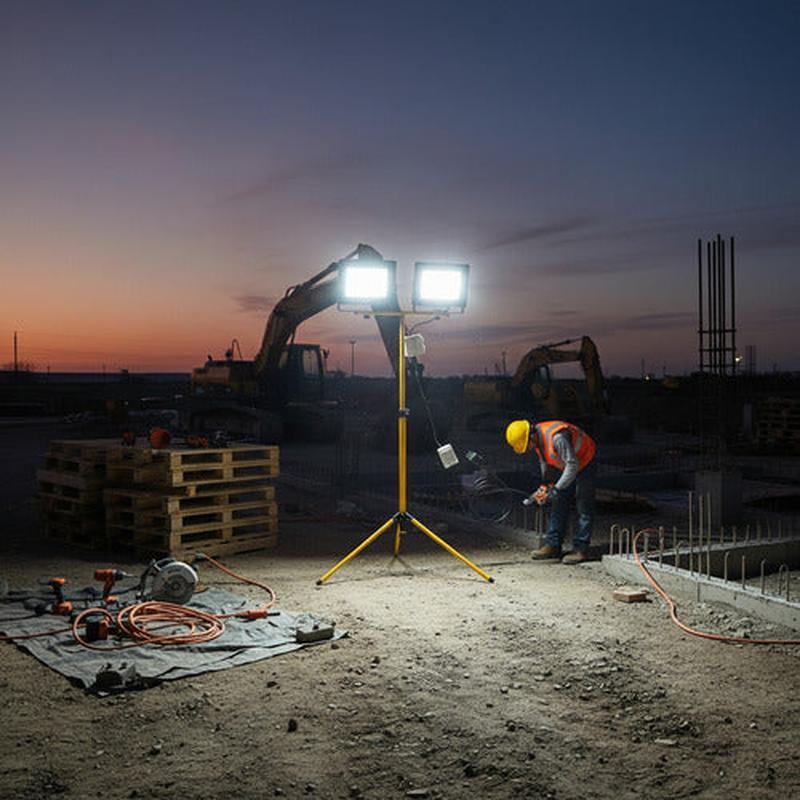 Pack 2 Foco Eco Led 100w Sec 15000lm + Soporte Atril Trípode