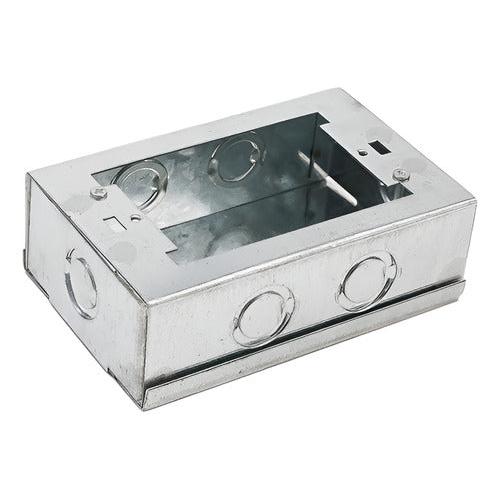 Caja Chuqui Metalica Pre Galvanizada 118x76x40mm Stanford
