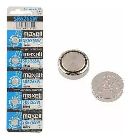 Pila Maxell SR626SW | Pack de 5 Unidades | Óxido de Plata - Mi tienda 