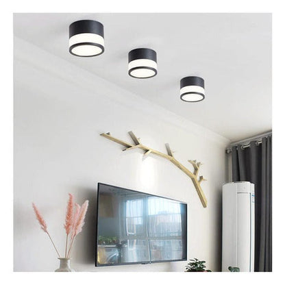 Panel Sobrepuesto Con Vidrio Decorativo Led 7w Luz Cálida - Deus Group