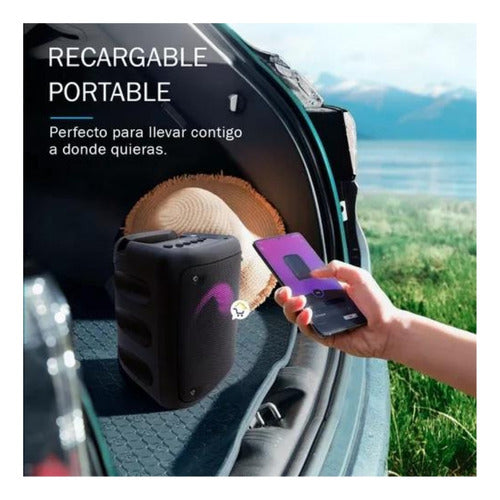 Parlante Monster Tws Speaker 4  Rgb 5.0 Karaoke Portable