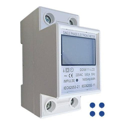 Remarcador Monofásico Digital Riel Din 60a 220v Ip54 - Deus Group