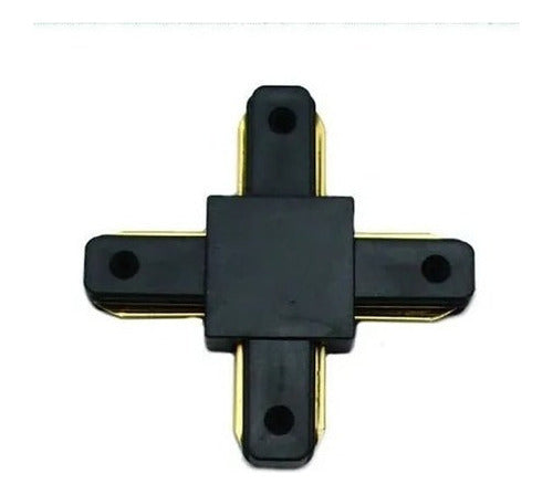 Conector Para Riel Monofásico En X Tipo Cruz 220v 4 Extremos - Deus Group 