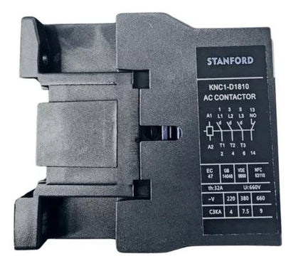 Contactor Trifásico Bobina 18a 220v 1no Ip20 - Deus Group 