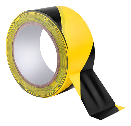Cinta Demarcación Peligro Amarilla Negra 50mm X 33m Cebra Amarillo/negro Liso