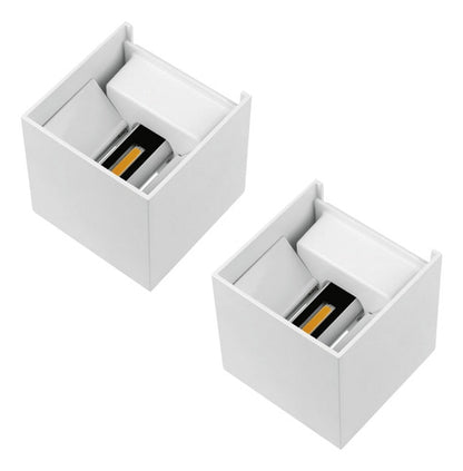 Pack 2 Aplique Led Exterior Ip54 3000k Shaula Konnergie Deus - Deus Group 
