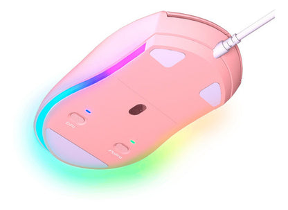 Mouse Gamer Cougar Minos Xt Pink Color Rosa - Deus Group 
