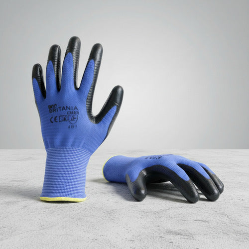 Guantes Nitrilo Flex Rugoso De Alta Resistencia Y Agarre