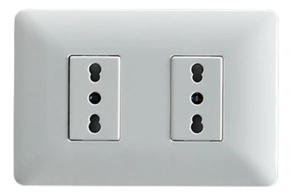 Enchufe Tomacorriente Doble Bipaso 220v Sec - Deus Group 
