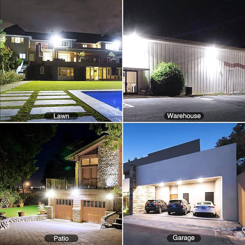 Foco Proyector Area Exterior Led 30w Certificado Luz Blanco Cálido
