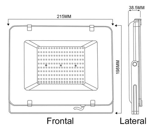 Foco Proyector Area Led 100w Eco Seguridad Exterior Sec