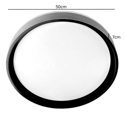 Lámpara Led 96w 50cm Redonda Sobrepuesta Elegante + Control - Deus Group 