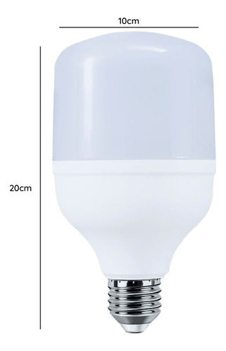 Ampolleta LED T40 40W E27 Alta Potencia Luz Fría - Deus Group 
