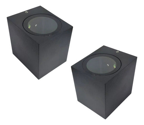 Pack 2 Aplique Led Kapelle Ip54 Simple Gu10 Konnergie Deus - Mi tienda 