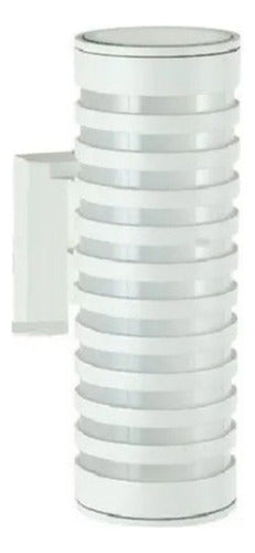 Aplique Led Doble Cilindro Exterior 18w Luz Calida 3000k