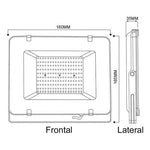 Foco Proyector De Area Led 50w Seguridad Exterior Sec Ip65 - Deus Group