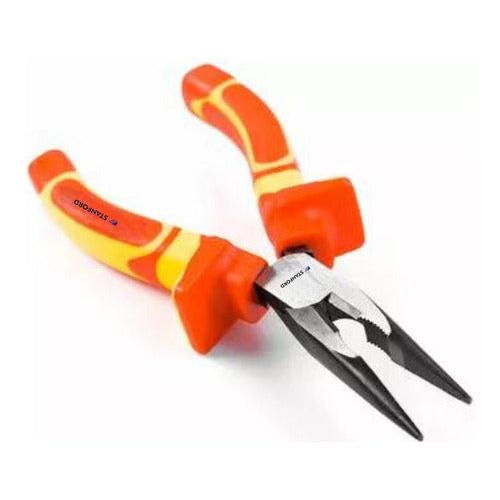 Alicate Punta Larga 6" Resistente Profesional 1KV - Deus Group 