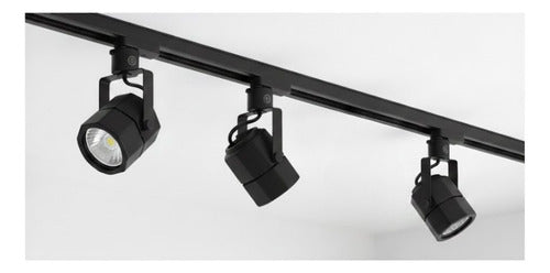 Pack 3 Foco Monofásico Lámpara Techo Riel Ampolletas Muro