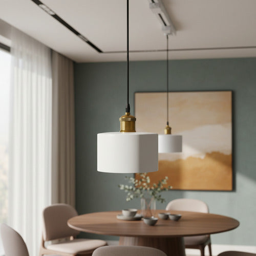 Pack 3 Foco Monofásico Lámpara Techo Riel Colgante Elegante