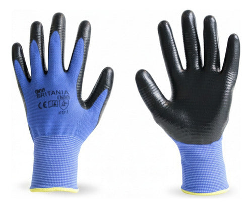 Guantes Nitrilo Flex Rugoso De Alta Resistencia Y Agarre