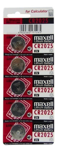Tira 5 Pilas  Cr2025 Tipo Botón Japonesa /maxell - Mi tienda 