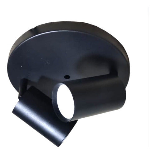 Aplique Porta Gu10 Doble Base Redonda Sobrepuesto Elegante