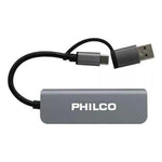 Hub USB-C a USB 4 en 1 Philco | Adaptador de Alta Velocidad - Deus Group