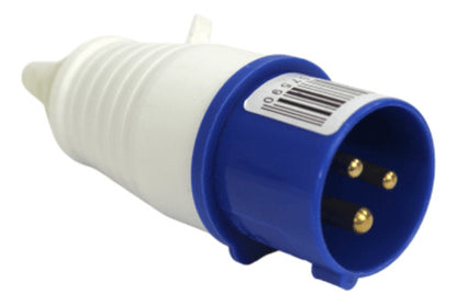 Echufe Industrial Macho Volante Ip44 32a 220v 2p+t - Mi tienda 