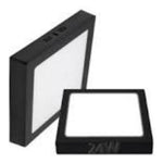 Panel Plafón Led 24w Sobrepuesto Cuadrado Borde Negro - Deus Group
