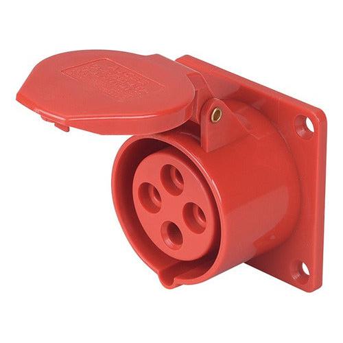 Enchufe Industrial Hembra Embutida Ip44 16a 380v 3p / T - Mi tienda