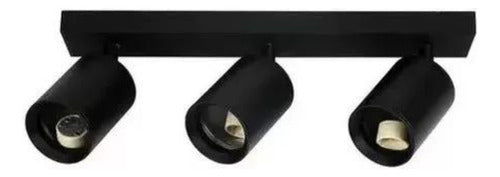Aplique Triple Porta Gu10 Dicroica Dirigible Sin Ampolleta - Deus Group 