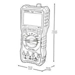 Multimetro Multi Tester Medidor Digital Portatil 750v Crown - Deus Group