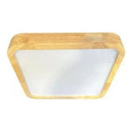 Panel Plafón Led Borde Madera Sobrepuesto  Moderno 40cm 36w - Deus Group