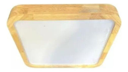 Panel Plafón Led Borde Madera Sobrepuesto  Moderno 40cm 36w - Deus Group 